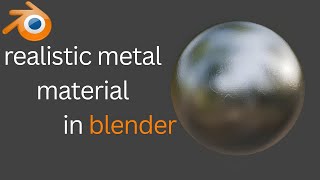 how to make a realistic metal material in blender [upl. by Elleirad478]