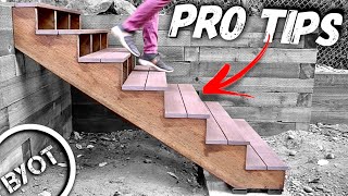 HOW TO BUILD STAIRS  EXTERIOR STEPS [upl. by Fleda]