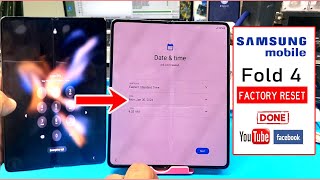 Samsung Galaxy Z Fold 4 screen lock factory Reset [upl. by Alekat]