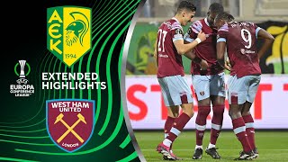 Larnaca vs West Ham Extended Highlights  UECL Round of 16  1st Leg  CBS Sports Golazo  Europe [upl. by Ahsinauj]