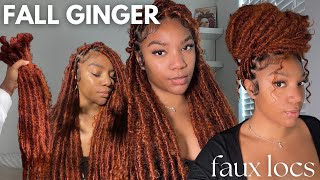 How to get ginger faux locs  Handmade faux locs [upl. by Molloy]