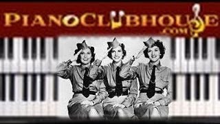 ♫ How to play quotBOOGIE WOOGIE BUGLE BOYquot  piano tutorial ♫ [upl. by Hgielac]