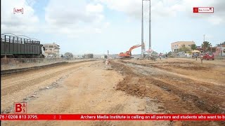 Ghana Road Projects amp Interchanges This Ofankor Barrier to Nsawam 10 Lane Road Is Progressing [upl. by Llen582]