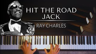 Ray Charles  Hit the road Jack faster version  piano sheets [upl. by Ennobe]