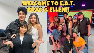 EAT VLOG Dabarkads meets Ellen amp Brad for the first time [upl. by Idoj]