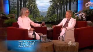 Diane Keaton tells Ellen shes a fan of rap [upl. by Stormie781]