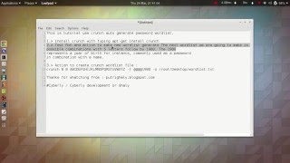 Make Wordlist with Kali Linux 20 Easy tutorial [upl. by Bushweller]