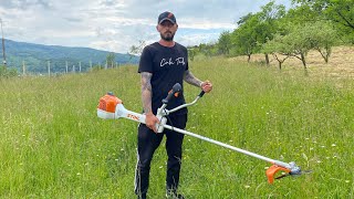 Stihl Fs 361C  first impression and start  Motocoasa Stihl [upl. by Berman755]