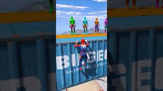 Spiderman vs Minions Epic Ragdoll Battle in GTA V  Episode 345 gta5 shorts gta [upl. by Htilil8]