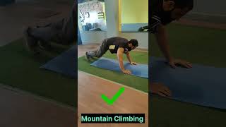 Mountain Climbing Exercise 💪🏻 Exercise for Belly Fat 🔥 Workout for Six Pack [upl. by Einotna25]