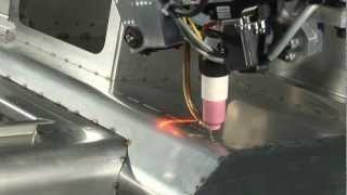 Motoman TIG welding robot with MotoSense vision system [upl. by Ynaffit]