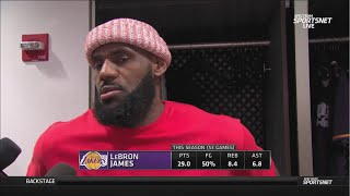 LeBron James Postgame Interview  Los Angeles Lakers lose to Los Angeles Clippers 125118 [upl. by Conal741]