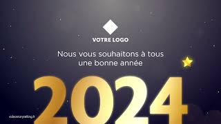 Carte vœux digitale équipe brillante🌟✨ 2024 FX177  Vidéostorytelling by Néologis [upl. by Eleahcim]