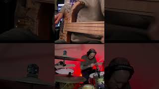 Funky fretless slide grooves with Jack Irons bass drums funk fretless shorts [upl. by Leima312]