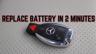 Mercedes Benz Key Fob Battery Change  How To DIY Learning Tutorials [upl. by Enaerb]