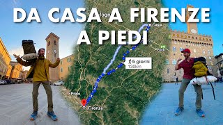 Da Casa a Firenze a Piedi in Tenda 5 giorni 130km [upl. by Nalliuq]