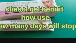 how use clinsol gel for facetelugu skinglows [upl. by Federico288]