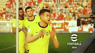 eFootball 2024  Malaysia vs Syria  Friendly Match  PS4 [upl. by Allicirp591]