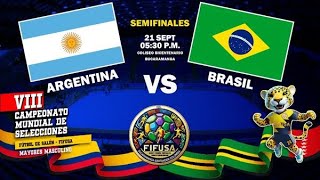 MUNDIAL FIFUSA BUCARAMANGA 2024  ARGENTINA VS BRASIL [upl. by Ultan]