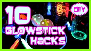 Top 10 GLOW STICK Hacks for KIDS [upl. by Shelly]