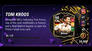 TONI KROOS 98 ALL SBC SOLUTION MADFUT 24 [upl. by Eitirahc]