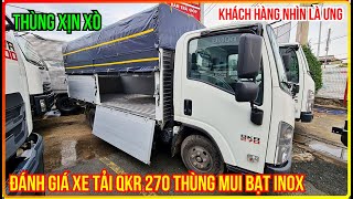 ĐÁNH GIÁ XE TẢI ISUZU QKR270 THÙNG MUI BẠT INOX BỬNG NHÔM  ISUZU CHÍNH HÃNG [upl. by Bromleigh886]