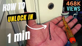 How To Unlock Cabinet Lock Without Key [upl. by Elstan177]