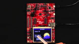 Tiva™ C Series Connected Development Kit Weather Demo [upl. by Aisekal]