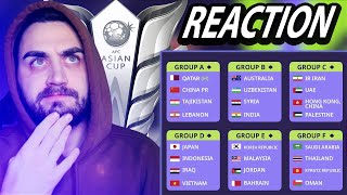 AFC ASIAN CUP 2023 DRAW REACTION [upl. by Uriah]