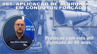 Poliuretano elastomérico Aplicação de Zebron 486 em condutos forçados [upl. by Ylrebnik337]