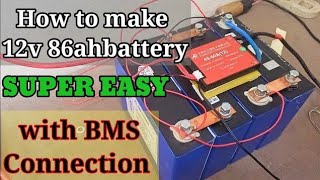 How to make 12v prismatic cell battery  32v 86ah prismatic battery price  lithium battery price [upl. by Yaakov]