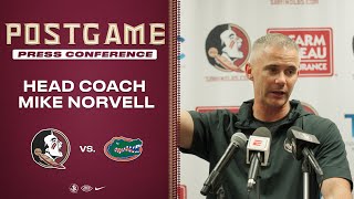 MIKE NORVELL  FSU Football UF Postgame Press Conference [upl. by Engdahl]