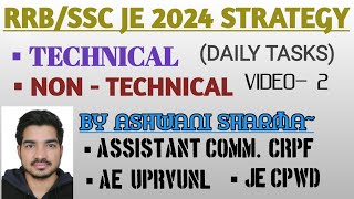 RRB JE AND SSC JE MAINS 2024 STRATEGY DAILY TASKS FOR CONSISTENT STUDY VIDEO 2 [upl. by Allsopp598]