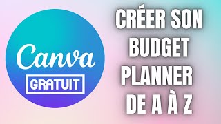 TUTO Gratuit CANVA  Système des enveloppes budgétaires💰 Créer son BUDGET PLANNER [upl. by Aihsilat]