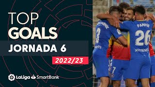 TOP Goles Jornada 6 LaLiga SmartBank 20222023 [upl. by Darcia]