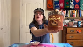 Tillamook New Chocolate Collection German Chocolate Cake Ice Cream Review [upl. by Llemor]