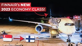 BRUTALLY HONEST  Finnairs NEW 2023 Economy Class on the A350900 from SINGAPORE to HELSINKI [upl. by Reseta339]