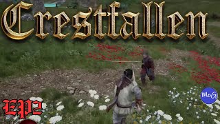 A Fresh Start And First Combat  Crestfallen Medieval Survival  Episode 2 [upl. by Leirza]