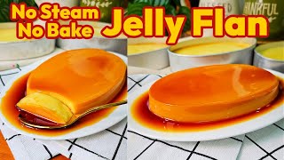 No Bake No Steam JELLY FLAN RECIPE [upl. by Lesley]