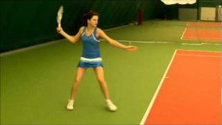 Maria Storogeva tennis forehand slow motion [upl. by Fanny]