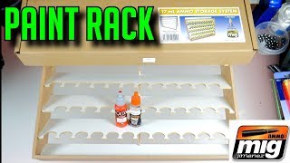 Awesome Paint Rack Ammo of Mig Jimenez 17ml STORAGE SYSTEM [upl. by Lein387]