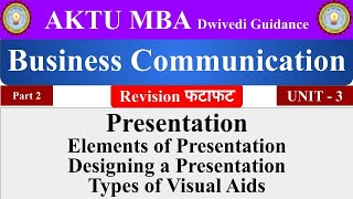 Business Communication in hindi  Complete Revision Unit 1  MBA  BBA  BCom [upl. by Studnia]