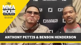 Anthony Pettis Benson Henderson Discuss Karate Combat Trilogy Memorable Past More  The MMA More [upl. by Laius]