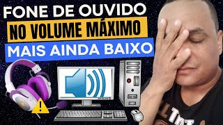 Fone de ouvido baixo no Pc Resolvido [upl. by Arvo786]