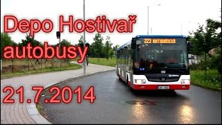 Autobusy Depo Hostivař 2172014 [upl. by Aket]