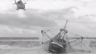 Mammoet Salvage  Salvage of Belgium fishing vessel quotZeldenrustquot on the Dutch coast [upl. by Rodgiva]