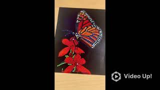 My first diamond art Excuse the video format Im learning diamondart art butterflyart asmr [upl. by Ykciv]