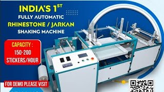 Fully Automatic RhinestoneJarkan Shaking machine [upl. by Asiulana]