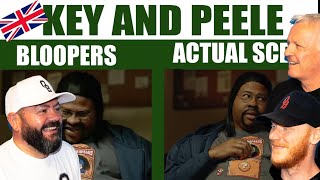 Key amp Peele Bloopers vs Actual Scenes REACTION  OFFICE BLOKES REACT [upl. by Sinegra178]