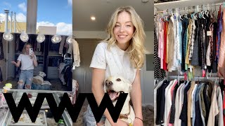 Sydney Sweeney Closet Tour  Who What Wardrobes [upl. by Tibbitts9]